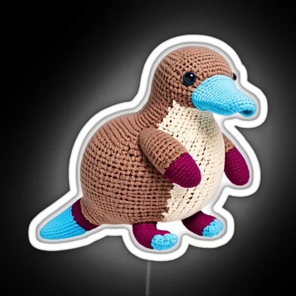 Platypus Amigurumi RGB Neon Sign