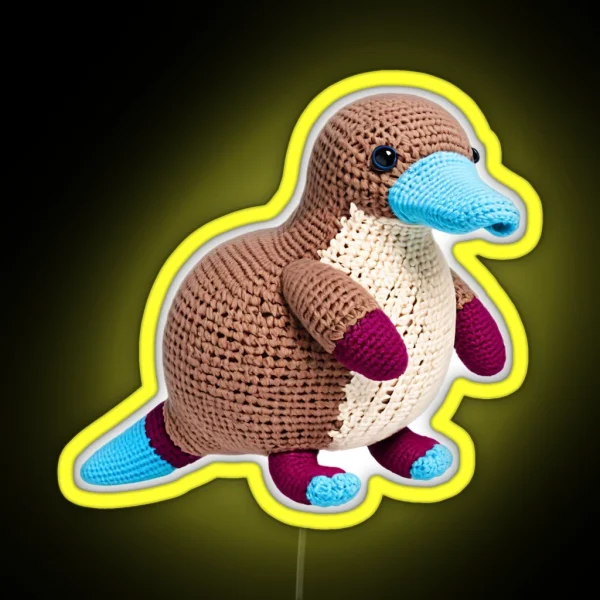 Platypus Amigurumi RGB Neon Sign