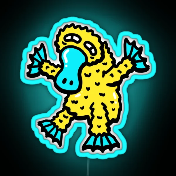 Platypus RGB Neon Sign