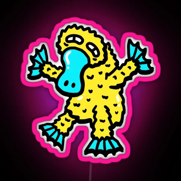Platypus RGB Neon Sign