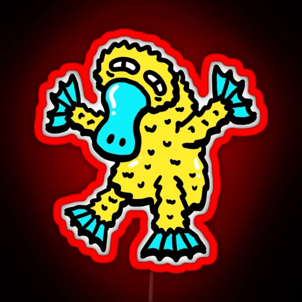 Platypus RGB Neon Sign