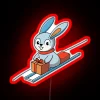 playful-bunny-sledding-gift-box-lid-rgb-neon-sign-vibrant-red