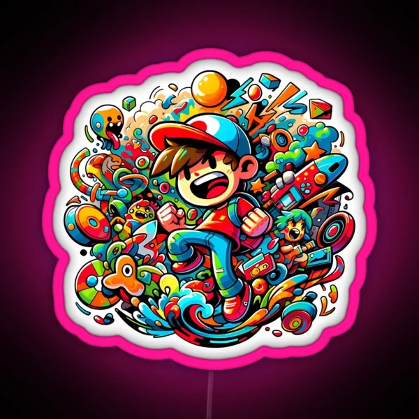 Playful Energy Led RGB Neon Sign