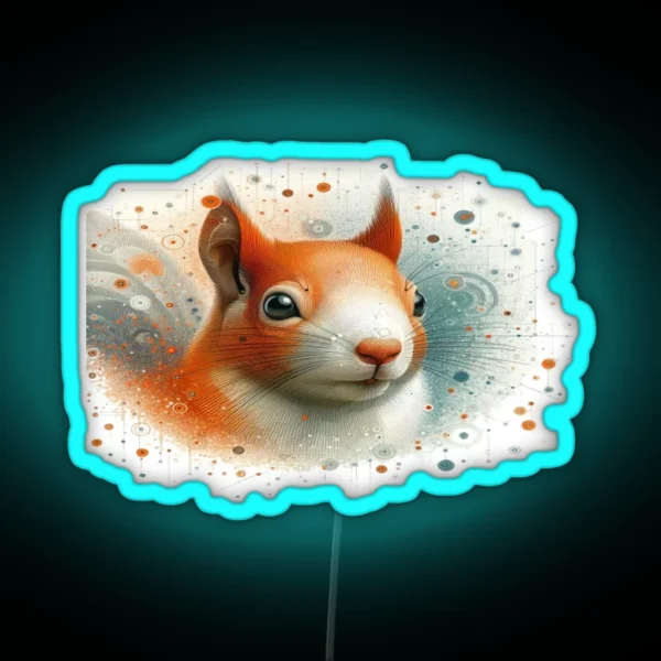Playful Red Fox RGB Neon Sign