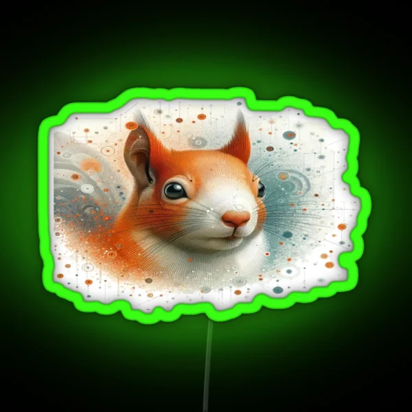 Playful Red Fox RGB Neon Sign