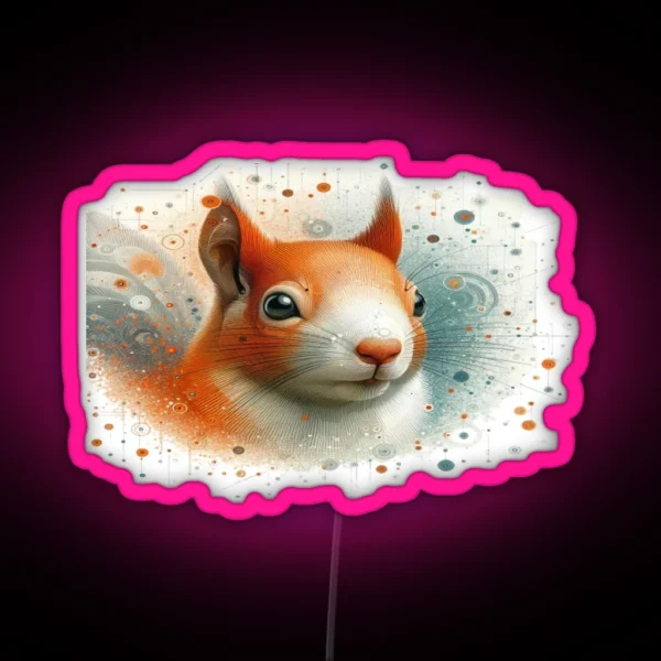 Playful Red Fox RGB Neon Sign