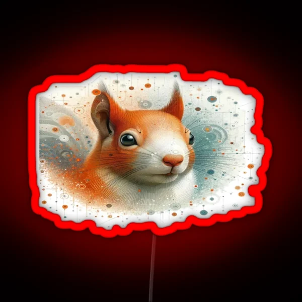 Playful Red Fox RGB Neon Sign