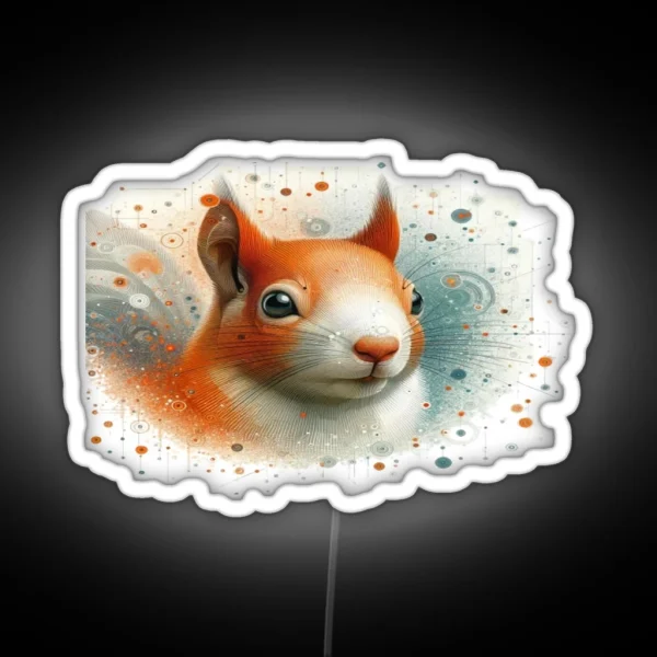 Playful Red Fox RGB Neon Sign
