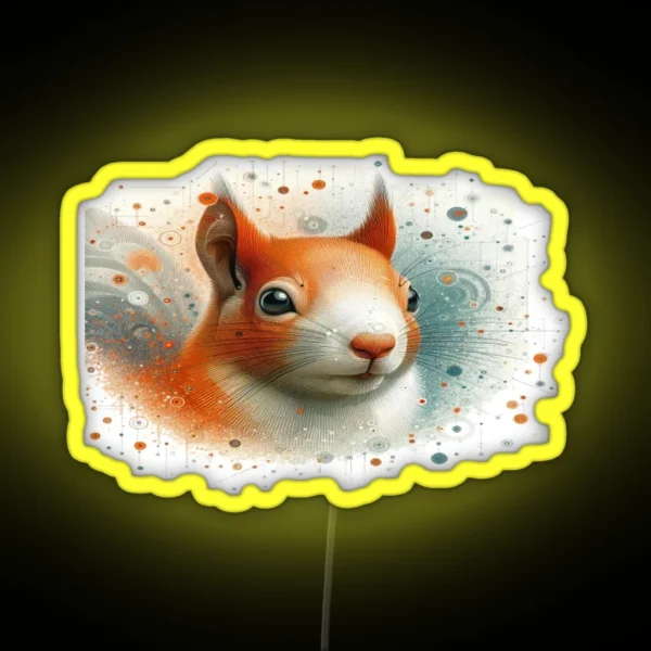 Playful Red Fox RGB Neon Sign