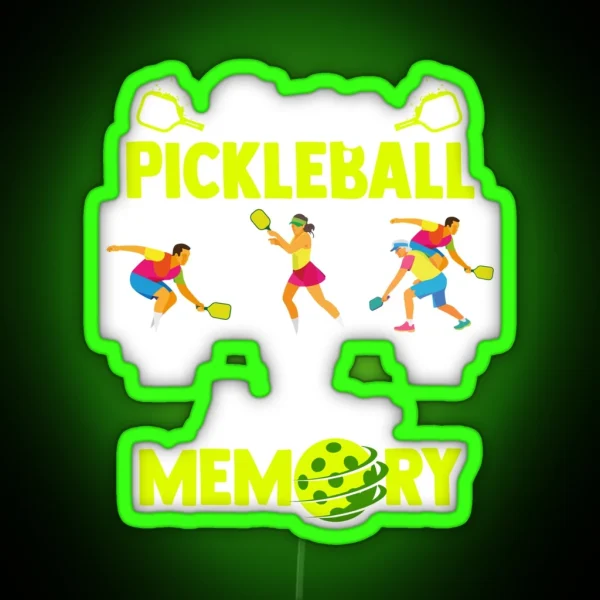 Playing Pickleball Improves Memory Outdoor Activity RGB Neon Sign