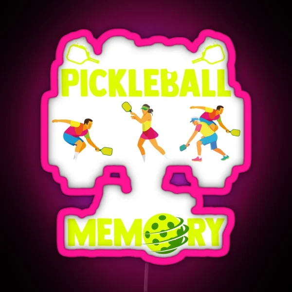 Playing Pickleball Improves Memory Outdoor Activity RGB Neon Sign