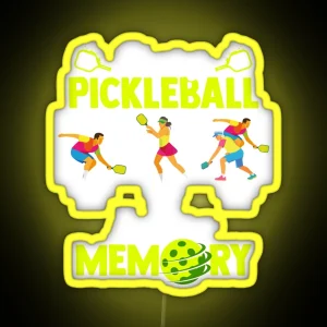 Playing Pickleball Improves Memory Outdoor Activity RGB Neon Sign