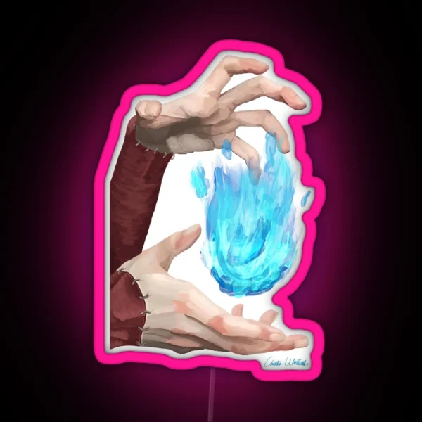 Playing With Fire Without Background RGB Neon Sign