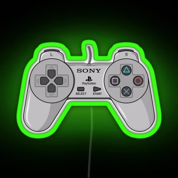 Playstation 1 Controller Led Vector RGB Neon Sign