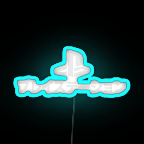 Playstation Katakana V5 RGB Neon Sign