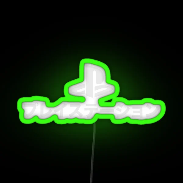 Playstation Katakana V5 RGB Neon Sign