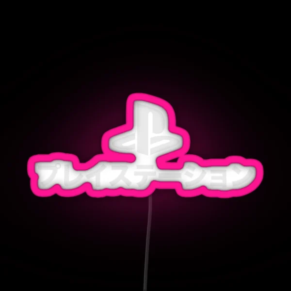 Playstation Katakana V5 RGB Neon Sign