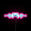 playstation rgb neon sign with pink lighting - perfect for gaming enthusiasts