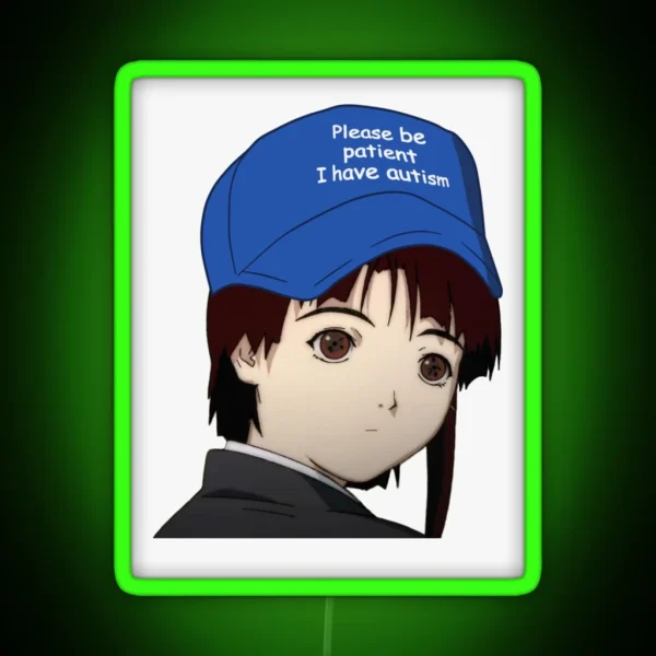 Please Be Patient Serial Experiments Lain Led RGB Neon Sign