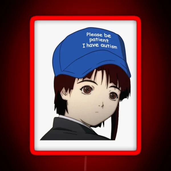 Please Be Patient Serial Experiments Lain Led RGB Neon Sign