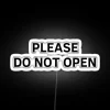 please do not open rgb neon sign white background