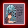 RGB Neon Sign Snowy Window Cat Please Do Not Shame Yourself Red
