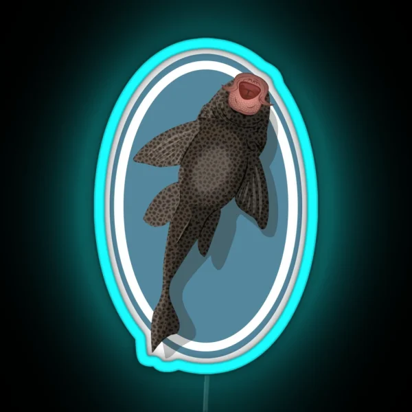 Pleco On Glass RGB Neon Sign