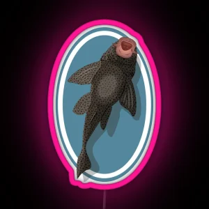 Pleco On Glass RGB Neon Sign