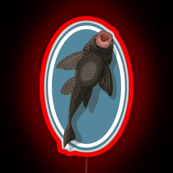 Pleco On Glass RGB Neon Sign