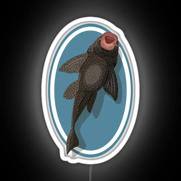 Pleco On Glass RGB Neon Sign
