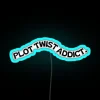 Plot Twist Addict RGB Neon Sign Blue