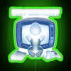 RGB neon sign displaying 'Plumbergeist' in vibrant green colors for plumbing services.