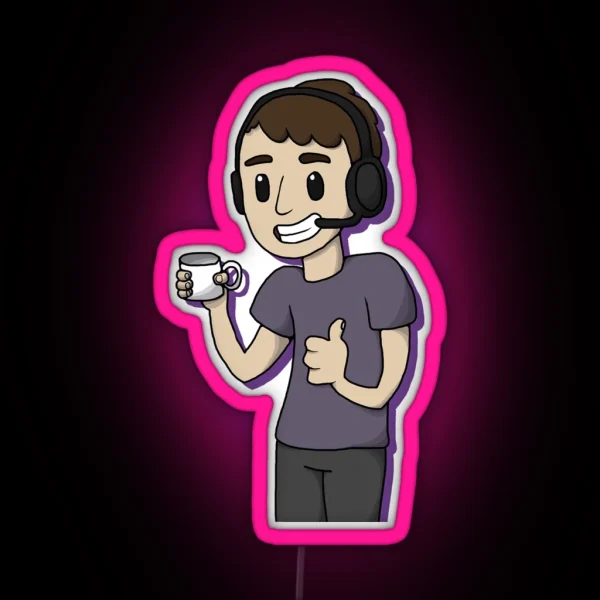 Plumoe Cuppa RGB Neon Sign