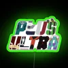 Neon Sign Plus Ultra Green RGB