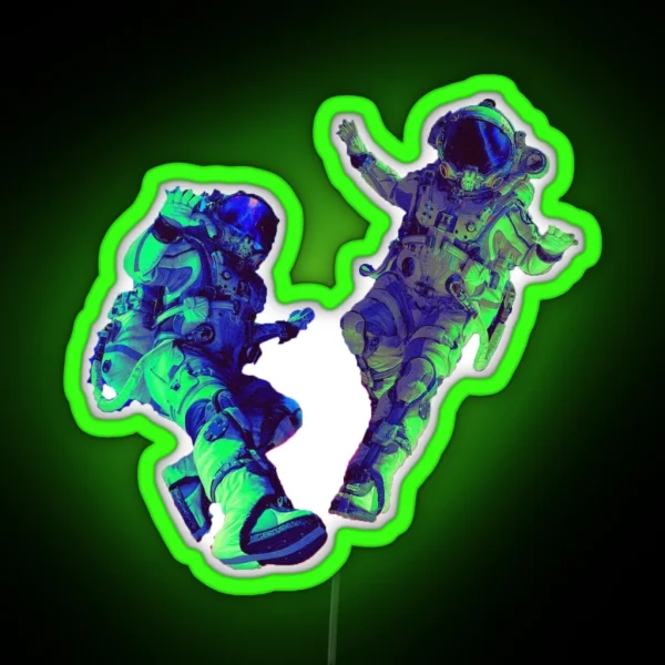 Pluto X Baby Pluto RGB Neon Sign