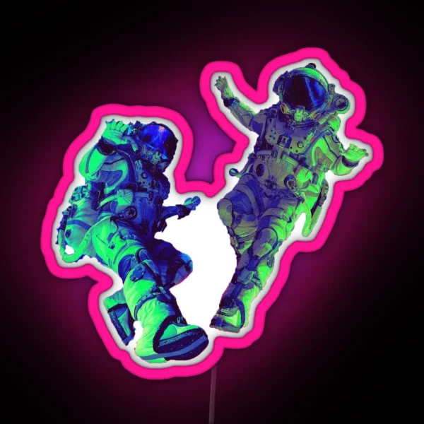 Pluto X Baby Pluto RGB Neon Sign