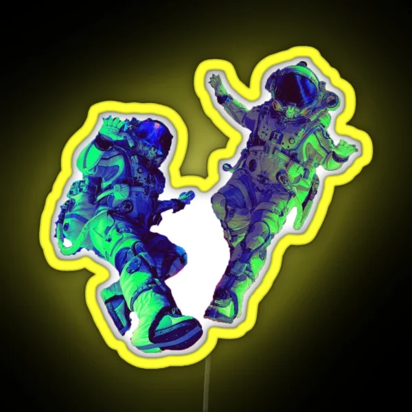 Pluto X Baby Pluto RGB Neon Sign