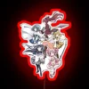 neon sign displaying only you in dark classic style with rgb lighting red glow.