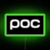 POC Mountain Bike LED RGB Neon Sign (Model 52048) Green