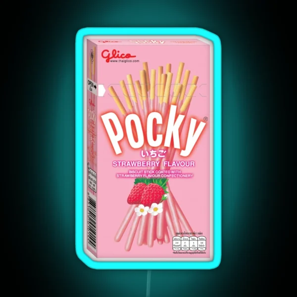 Pocky Strawberry Flavored RGB Neon Sign