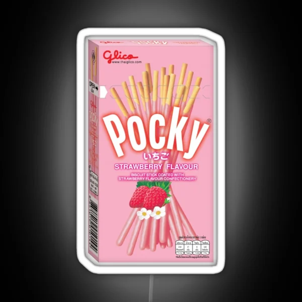 Pocky Strawberry Flavored RGB Neon Sign