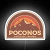 poconos pennsylvania mountain design rgb neon sign