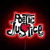 poetic justice led rgb neon sign red
