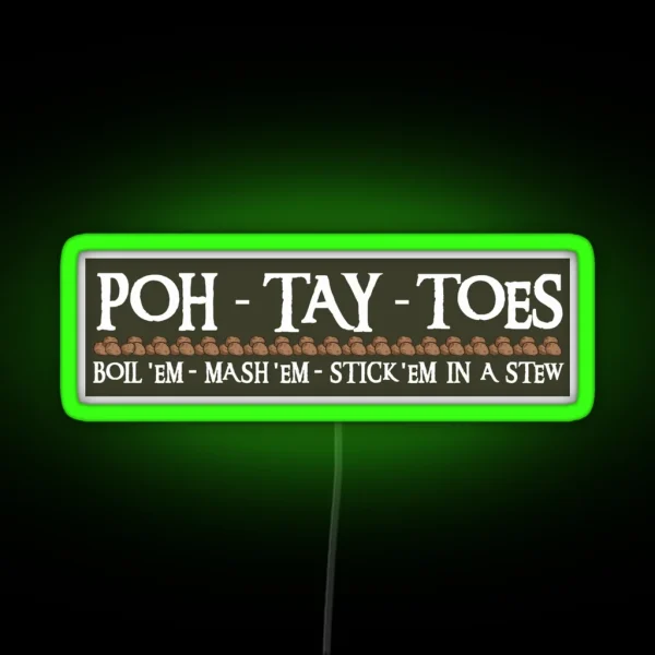 POH TAY TOES RGB Neon Sign