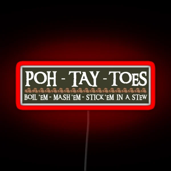 POH TAY TOES RGB Neon Sign