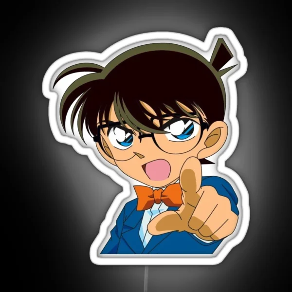 Pointing Conan Boy RGB Neon Sign