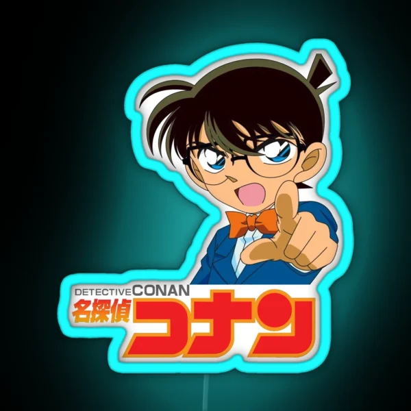 Pointing Conan Logo RGB Neon Sign