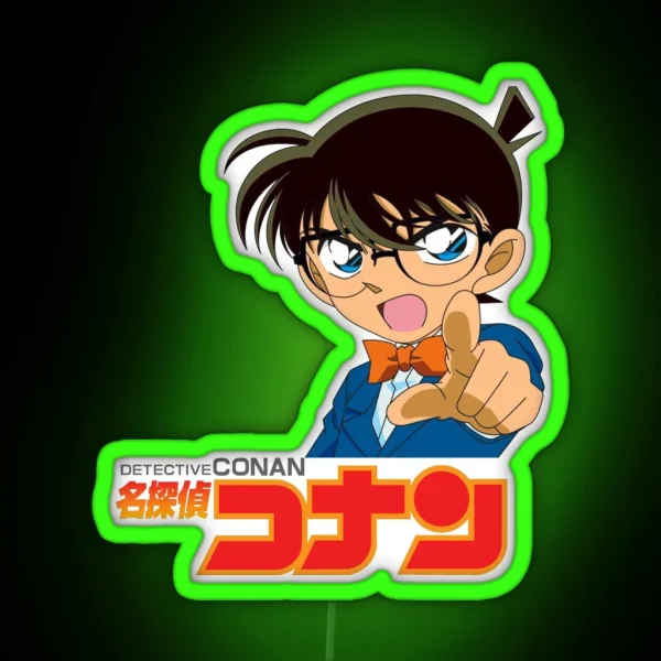 Pointing Conan Logo RGB Neon Sign
