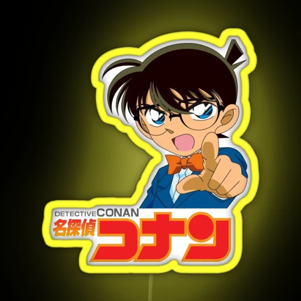 Pointing Conan Logo RGB Neon Sign