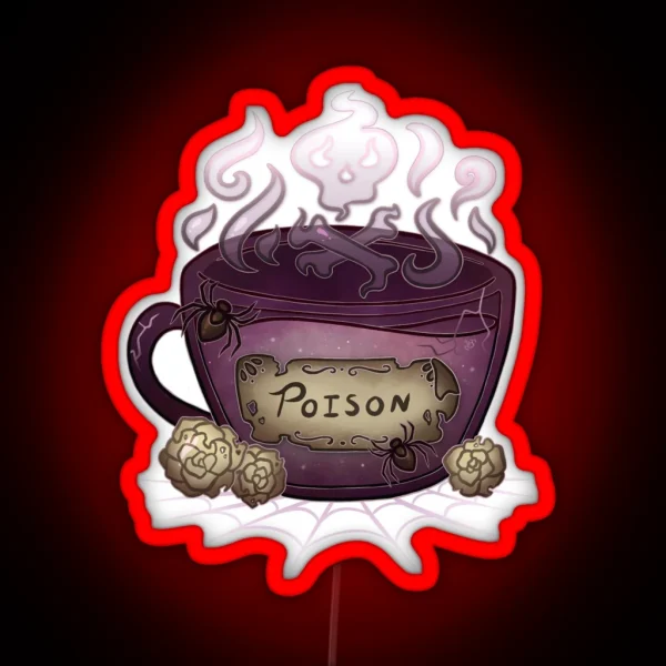 Poison Potion Teacup RGB Neon Sign